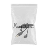 Maxbell USB 2.0 Male to MINI USB 2.0 Male, to Left Retractable Data Charging Cable