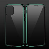 Max For iPhone Magnetic DoubleTempered Glass Case black iphone11Pro 5.8
