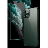Max For iPhone Magnetic DoubleTempered Glass Case black iphone11Pro 5.8