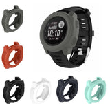 Max Silicone Watch Protective Cover Casing Sleeve for Garmin Instinct Black