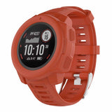 Max Silicone Watch Protective Cover Casing Sleeve for Garmin Instinct Red