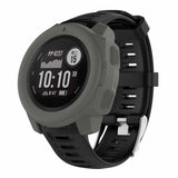 Max Silicone Watch Protective Cover Casing Sleeve for Garmin Instinct Gray