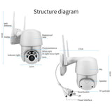 Maxbell Waterproof WiFi IP IR Camera 1080P HD Night Vision 2MP Wireless Camera