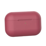 Max Headphones Case Dustproof Soft Silicone for Apple AirPods Pro  Hawthorn red