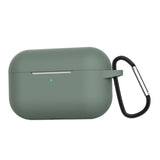 Max Headphones Case Dustproof Soft Silicone for Apple AirPods Pro 3 Dark Green