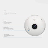 Max E27 360 degree Wireless IP Bulb Mini Camera  960P white light