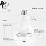 Max E27 360 degree Wireless IP Bulb Mini Camera  960P white light