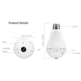 Max E27 360 degree Wireless IP Bulb Mini Camera  960P white light