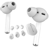 Max 3 Pairs Silicone Earbuds Cover Tips Replacement Ear Buds for Airpods White