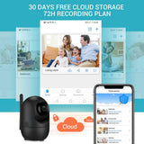Max 720P AI Wireless IP Camera Cloud Wifi Camera Smart Auto 32G TF card UK