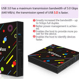 Max Android 9.0  H96 MAX+ 4GB 32GB TV Box Smart Media Player Dual WIFI UK
