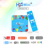 Maxbell H96 max H6 4+128GB Smart TV Box Quad Core 64-bit Android 9.0 Dual-band 6K EU