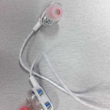 Max Double Speaker 1.2M Wired 3.5MM Earphone Earbuds HiFi Stereo Headset White