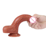 Maxbell Waterproof Female Adult Toy Male Realistic penis w/Strong Suction Cup 18cm