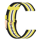 Maxbell Nylon Replacement Strap Watch Band for Xiaomi Smart Watch Black+Yellow