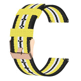 Maxbell Nylon Replacement Strap Watch Band for Xiaomi Smart Watch Black+Yellow