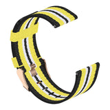 Maxbell Nylon Replacement Strap Watch Band for Xiaomi Smart Watch Black+Yellow