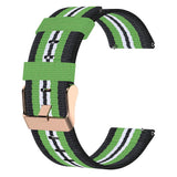 Maxbell Nylon Replacement Strap Watch Band for Xiaomi Smart Watch Black+Lime