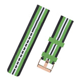 Maxbell Nylon Replacement Strap Watch Band for Xiaomi Smart Watch Black+Lime