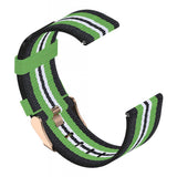 Maxbell Nylon Replacement Strap Watch Band for Xiaomi Smart Watch Black+Lime
