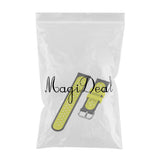 Maxbell For XIAOMI Replace Silicone Smart Watch Strap Wrist Band Women black yellow