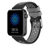 Maxbell For XIAOMI Replace Silicone Smart Watch Strap Wrist Band Women black gray