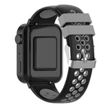 Maxbell For XIAOMI Replace Silicone Smart Watch Strap Wrist Band Women black gray
