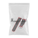 Maxbell For XIAOMI Replace Silicone Smart Watch Strap Wrist Band Women black red 2