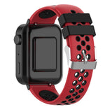 Maxbell For XIAOMI Replace Silicone Smart Watch Strap Wrist Band Women black red 2