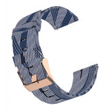 Maxbell Quick Release Replace Watch Band for Fitbit versa2/1/lite Blue+White
