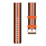 Maxbell Quick Release Replace Watch Band for Fitbit versa2/1/lite Black+Orange