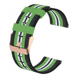 Maxbell Quick Release Replace Watch Band for Fitbit versa2/1/lite Black+Ligth Green