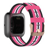 Maxbell Quick Release Replace Watch Band for Fitbit versa2/1/lite Black+Light Red