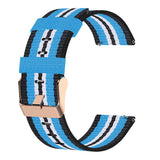 Maxbell Quick Release Replace Watch Band for Fitbit versa2/1/lite Black+Light Blue