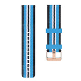 Maxbell Quick Release Replace Watch Band for Fitbit versa2/1/lite Black+Light Blue