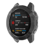 Maxbell Silicone Full Cover Screen Protective Case For Garmin Fenix 6s  Black