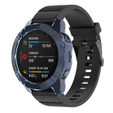 Maxbell Silicone Full Cover Screen Protective Case For Garmin Fenix 6s  Blue