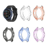 Maxbell Silicone Full Cover Screen Protective Case For Garmin Fenix 6s  Blue