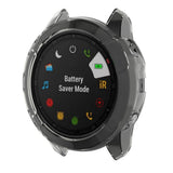Maxbell Smart Watch Screen Case Cover Silicone Protector for Garmin Fenix 6X Black