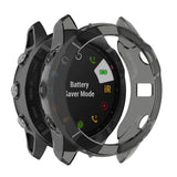 Maxbell Smart Watch Screen Case Cover Silicone Protector for Garmin Fenix 6X Black