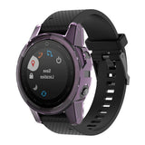 Maxbell Smart Watch Screen Case Cover Silicone Protector for Garmin Fenix 5S purple