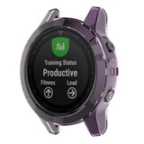 Maxbell 1 Piece Case Protective Cover for Garmin Watch Transparent Purple