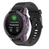 Maxbell 1 Piece Case Protective Cover for Garmin Watch Transparent Purple