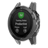 Maxbell 1 Piece Case Protective Cover for Garmin Watch Transparent White