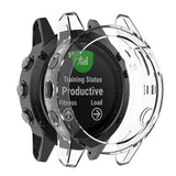 Maxbell 1 Piece Case Protective Cover for Garmin Watch Transparent White