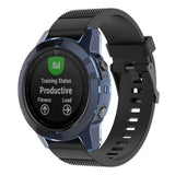 Maxbell 1 Piece Case Protective Cover for Garmin Watch Transparent Blue