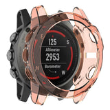 Maxbell Smart Watch Silica Gel Protective Case Cover For garmin fenix 5X Pink