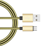Maxbell 2M Micro USB Quick Chargring Cable Data Cord For Android Phones Golden