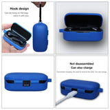 Max Maxb Silicone Case For QCY T5 Wireless Headset Protective Sleeve Cover Blue
