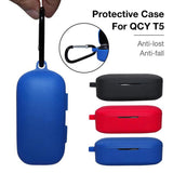 Max Maxb Silicone Case For QCY T5 Wireless Headset Protective Sleeve Cover Blue